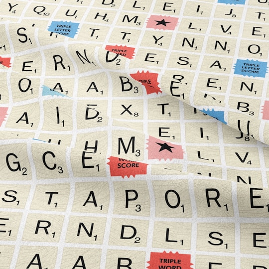 Camelot® Fabrics Scrabble® Board Cotton Fabric